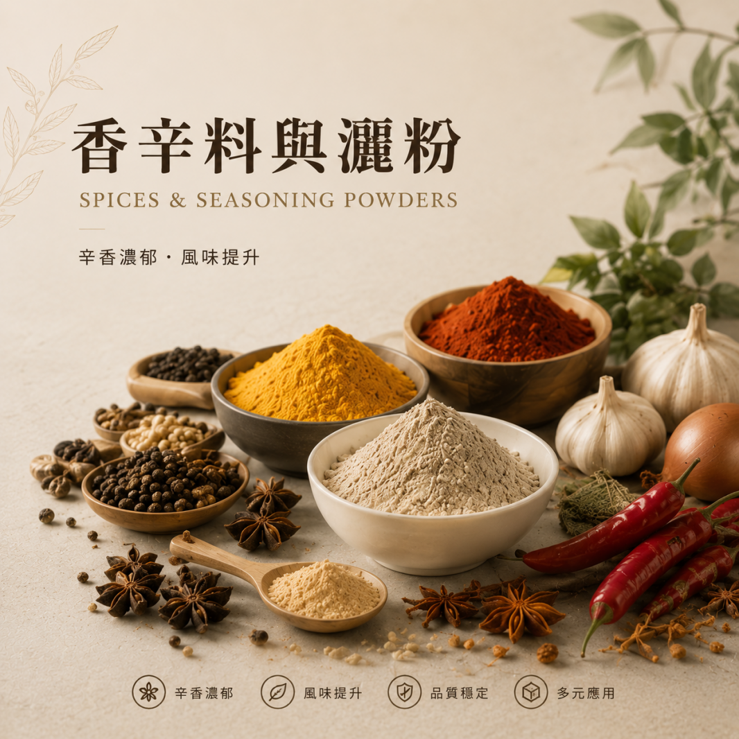 香辛料與灑粉