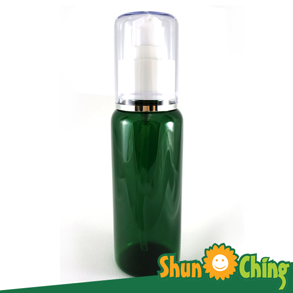 綠身白色中束壓瓶(銀邊蓋)B17